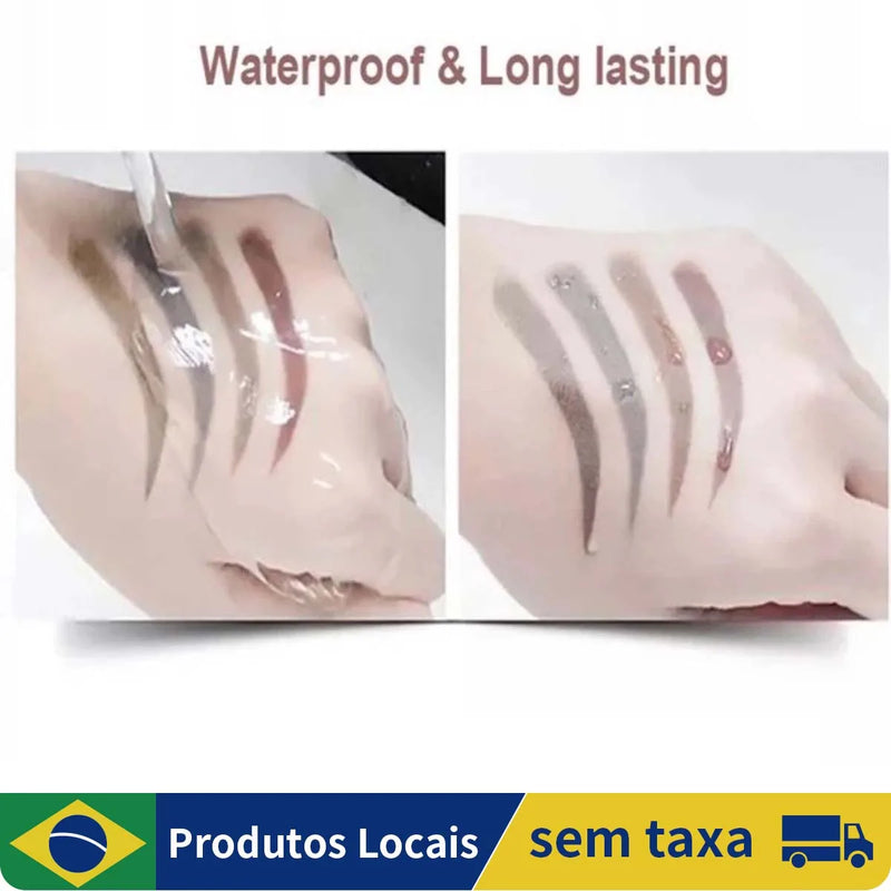 Caneta de Sobrancelha Microblading /Tatuagem em 4 Cores para Maquiagem / Lápis de Sobrancelha