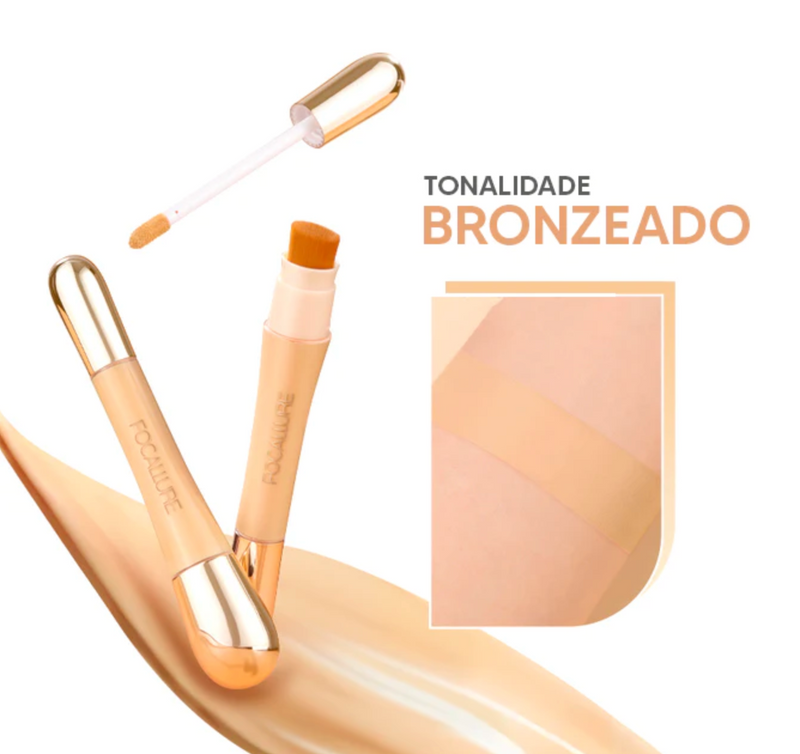 Corretivo Focallure 2 em 1 - Anti Manchas e Rejuvenescedora - Ecom Variedades