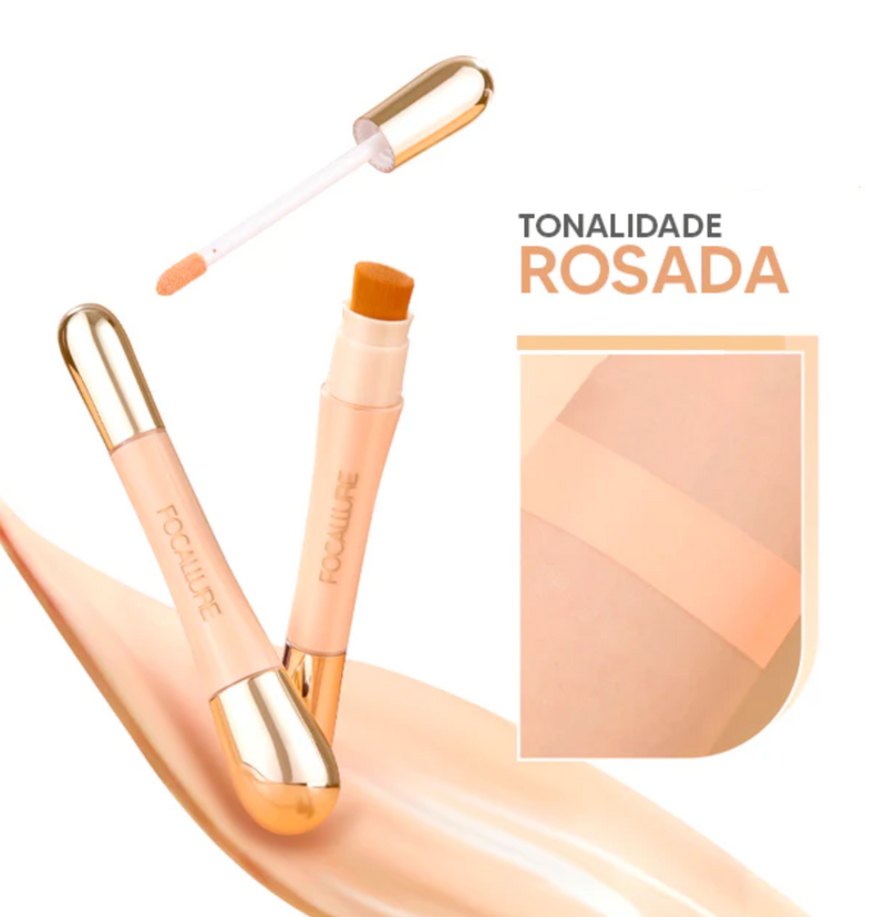 Corretivo Focallure 2 em 1 - Anti Manchas e Rejuvenescedora - Ecom Variedades