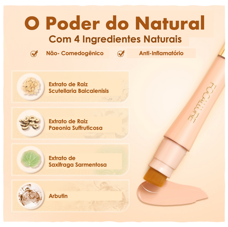 Corretivo Focallure 2 em 1 - Anti Manchas e Rejuvenescedora - Ecom Variedades